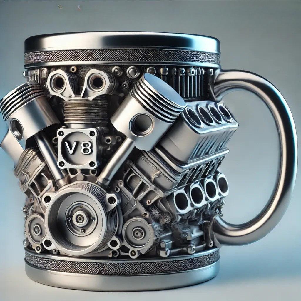 Mechanický hrnek s motorem