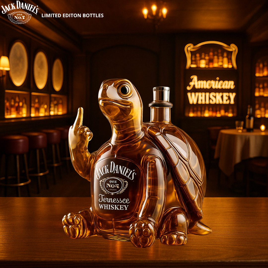 Láhev whisky ve tvaru želvy