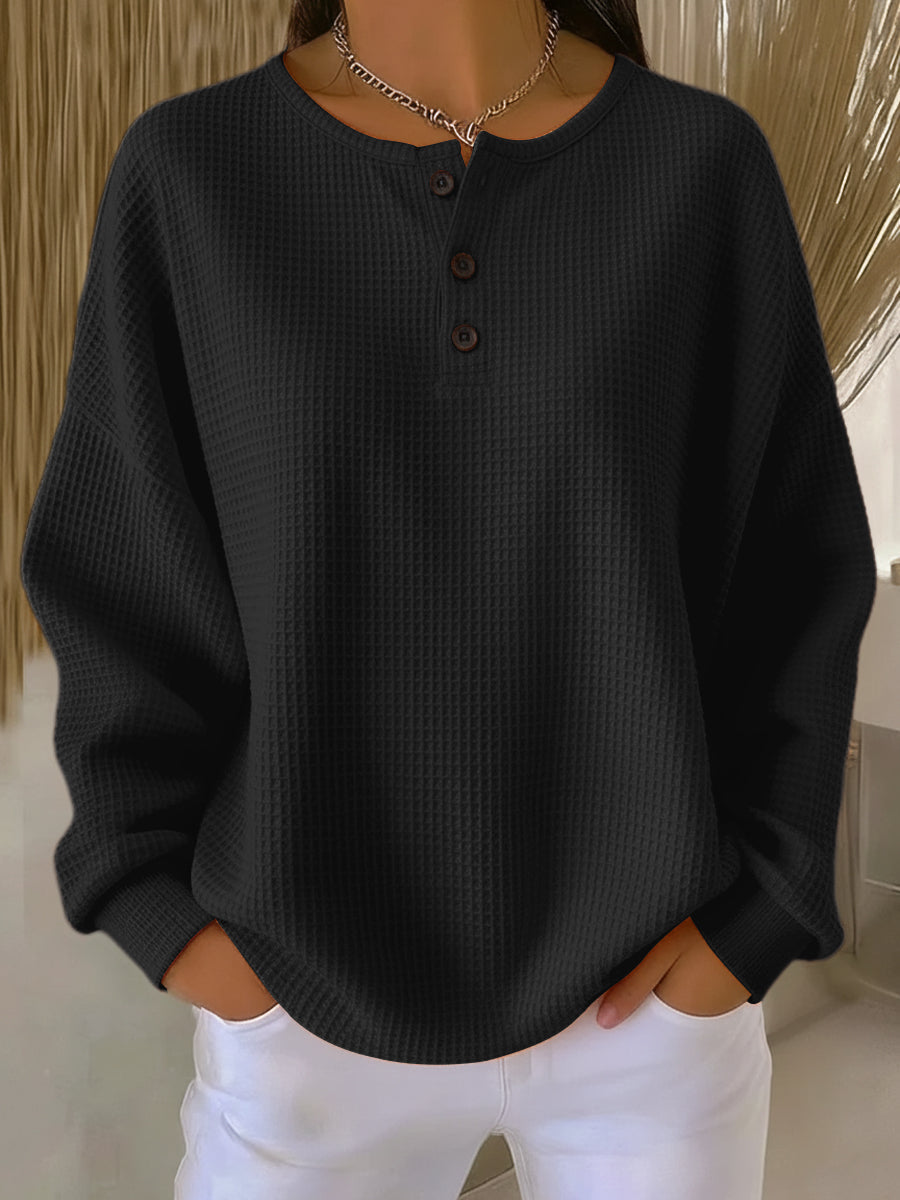 Snuvé™ - Volný kulatý výstřih Sweatshirt