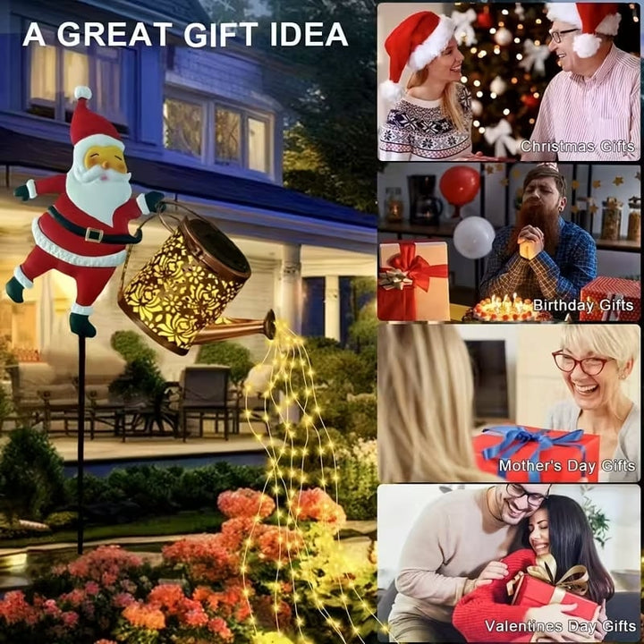 Solární vánoční lampy do váz, dekorativní lampy do zahrady a na trávník