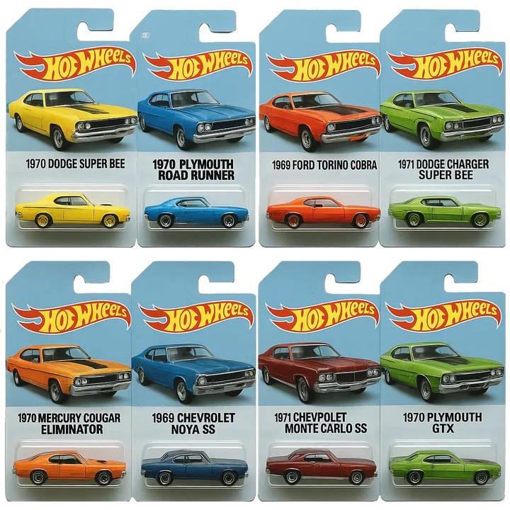 Horký výprodej - 50% SLEVA - Adventní kalendář Hot Wheels Muscle Toy Car - 24 DNŮ 2025