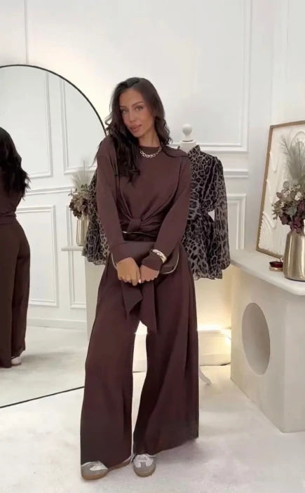 Sofía - Elegantní set s vázáním v pase