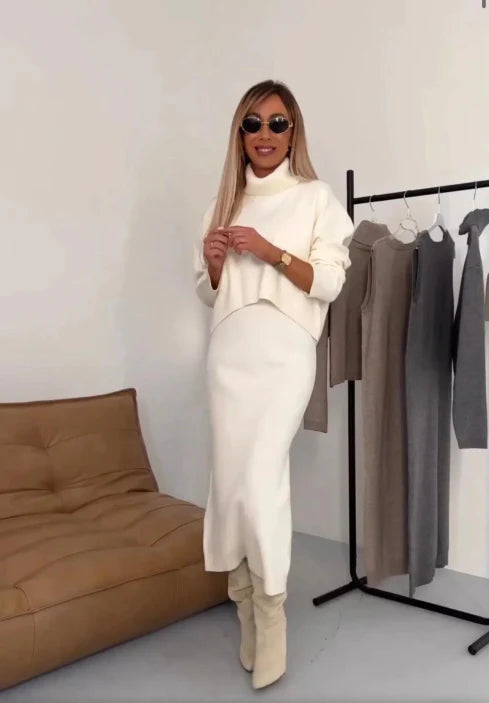 Sada Mila – Elegantní pletený komplet