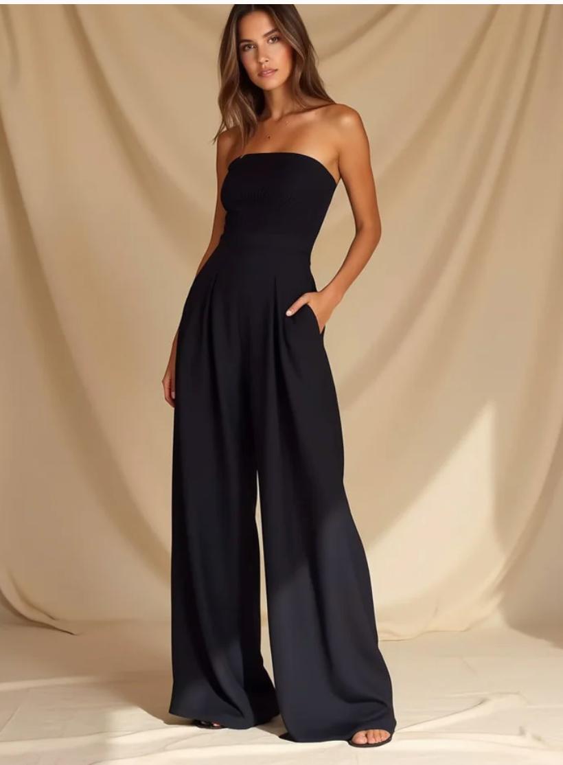 MILENA | Elegantní Kombinéza Bez Ramínek