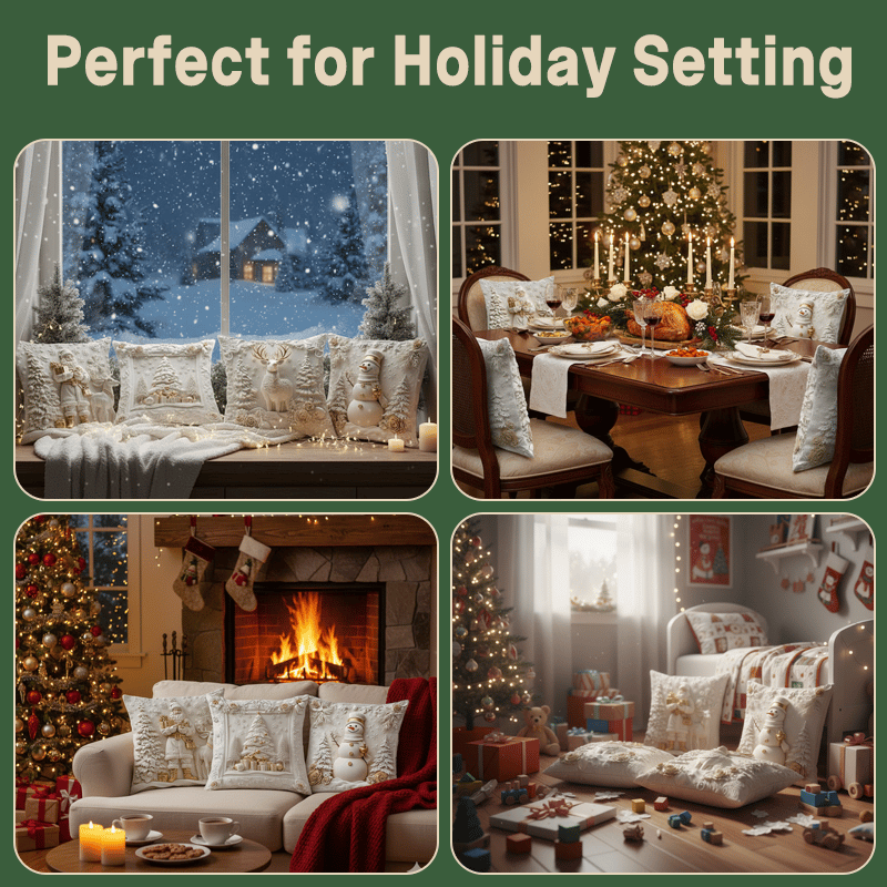 Vánoční polštářkový potah