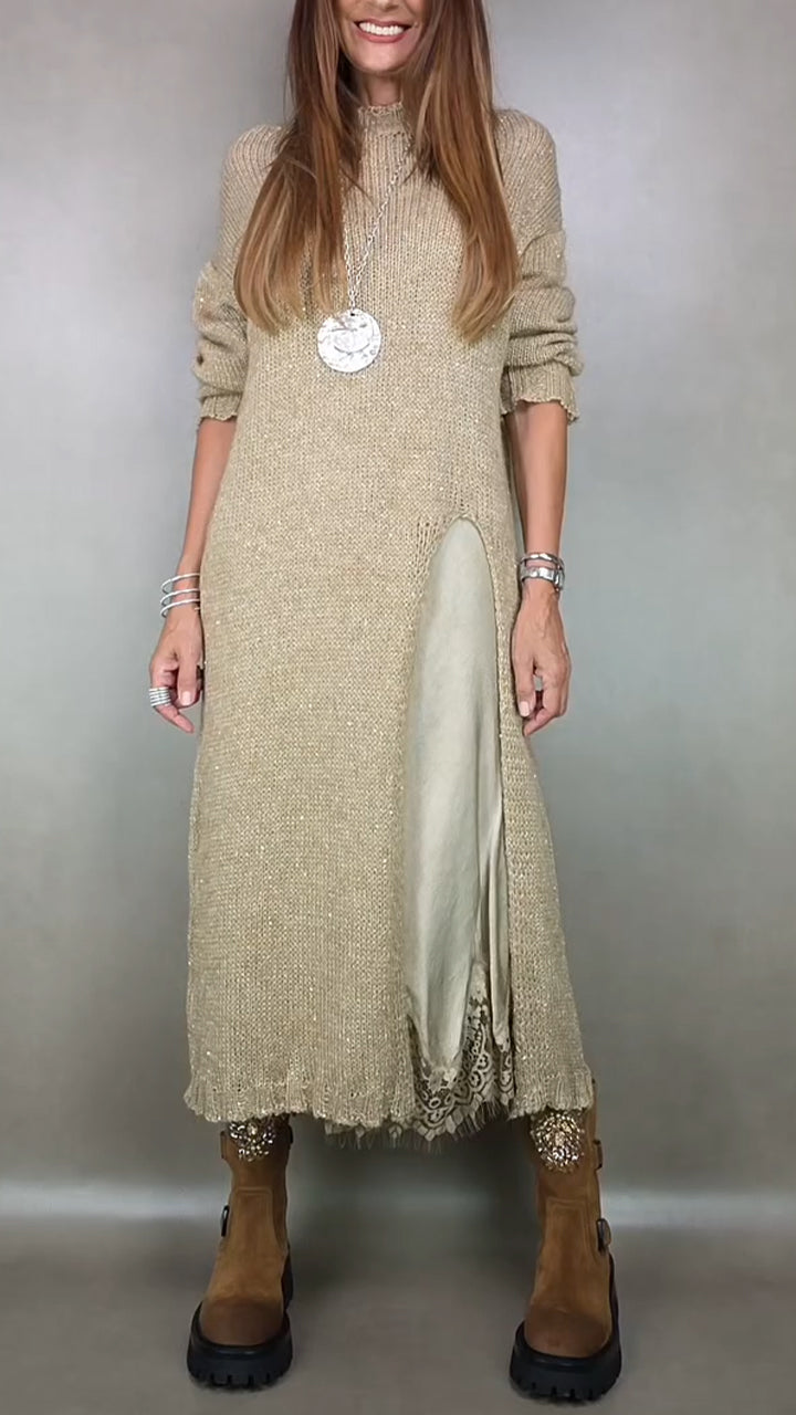 Laluna® | Kompletní stylový outfit (Dlouhý svetr + šaty)